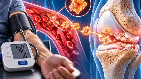 High Blood Pressure May Accelerate Osteoarthritis Through a Newly Identified Hormonal Pathway